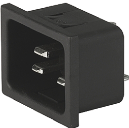 Schurter C20 Snap-In IEC Connector Male, 20A, 250 V