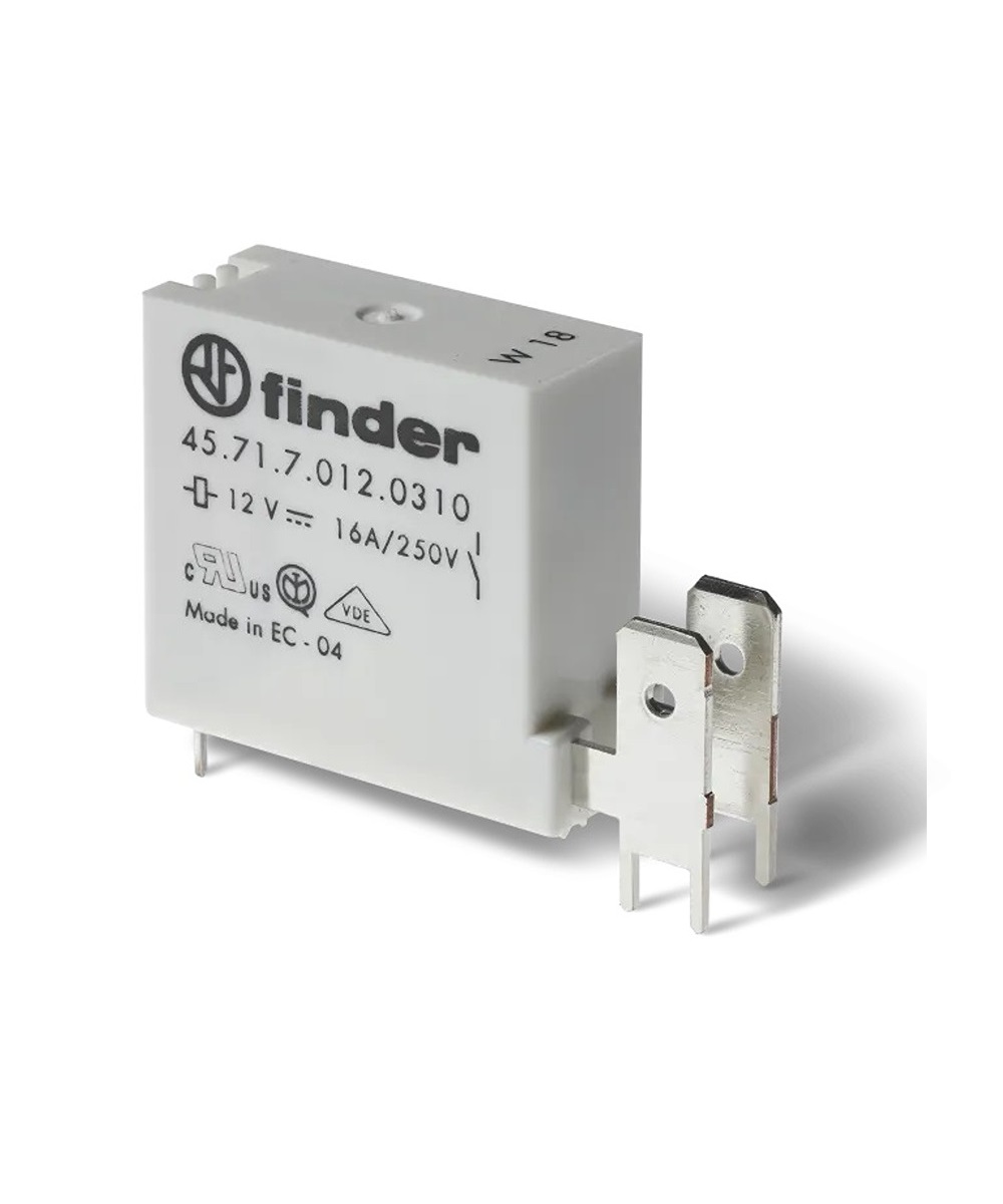 Finder PCB Mount Power Relay, 24V dc Coil, 16A Switching Current, SPDT