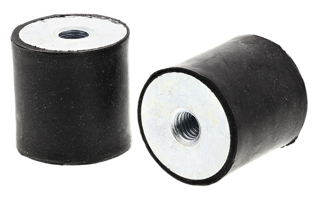 FIBET M8 Anti Vibration Mount, Female to Female Bobbin with 69kg Compression Load