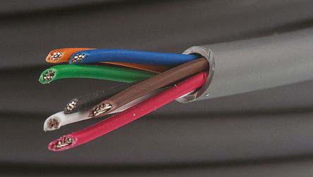 Alpha Wire Alpha Essentials Communication & Control Control Cable, 7 Cores, 0.56 mm² 20 AWG, Unscreened, 30 m, Grey
