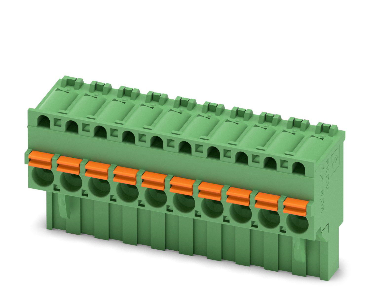 Phoenix Contact, 5.08mm Pitch, FKCVR 2.5/10-ST-5.08, 10 Way, Pluggable Terminal Block, Plug, Spring Cage Termination,