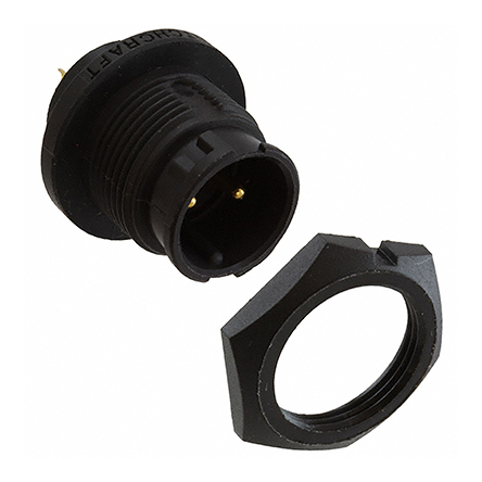 Switchcraft Circular Connector, 2 Contacts, Panel, Standard Connector, Socket, Male, IP68, EN3 Series