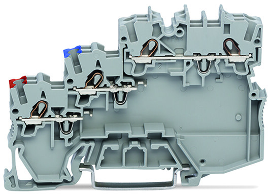 WAGO 2000-5311 TOPJOB S, 2000 Series Grey, 1mm², Triple-Level, Push-In Cage Clamp Termination