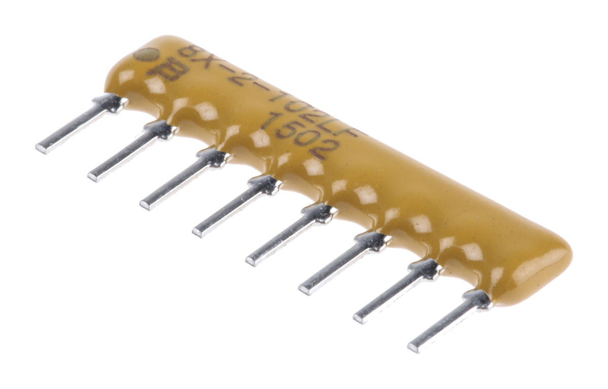 Bourns, 4600X 1kΩ ±2% Isolated Resistor Array, 4 Resistors, 1W total, SIP, Through Hole