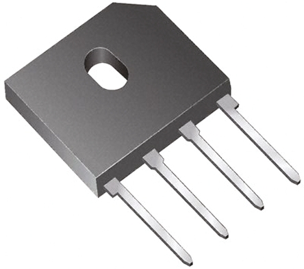 Vishay Bridge Rectifier, 6A, 600V, 4-Pin