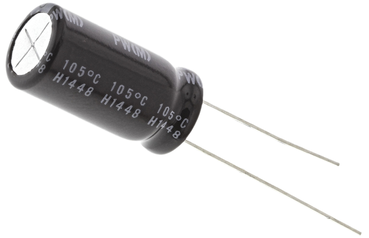 Nichicon 470μF Aluminium Electrolytic Capacitor 35V dc, Radial, Through Hole - UPW1V471MPD