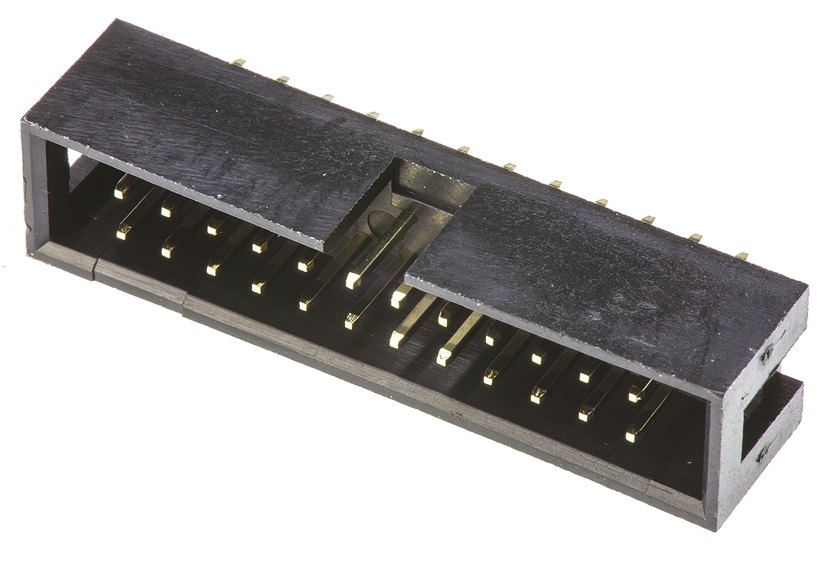 Amphenol Communications Solutions T821 Series Straight Through Hole PCB Header, 26 Contact(s), 2.54 mm Pitch, 2 Row,