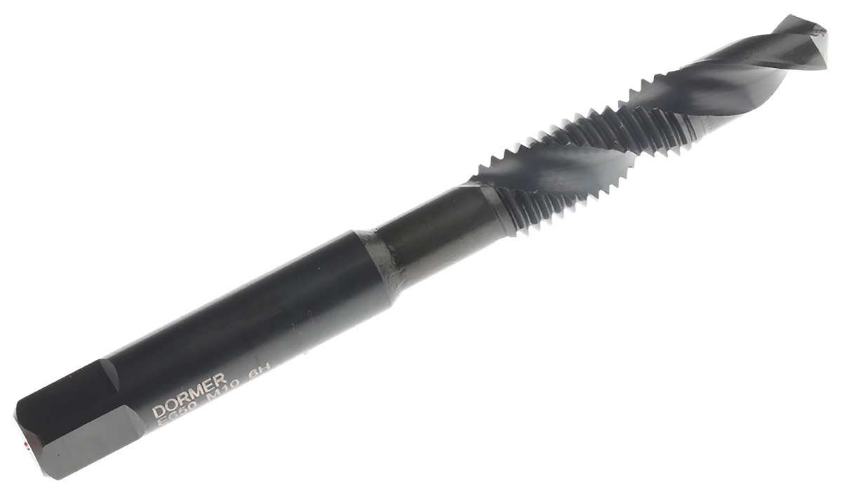 Dormer Threading Tap HSS 1-Piece 1.5mm Pitch Metric Standard M10 Thread