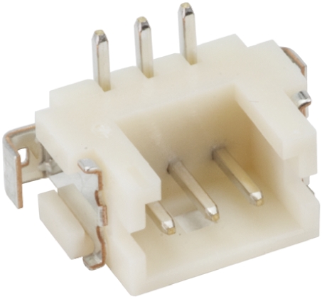 Hirose DF13 Series Straight Surface PCB Header, 3 Contact(s), 1.25 mm Pitch, 1 Row, Shrouded