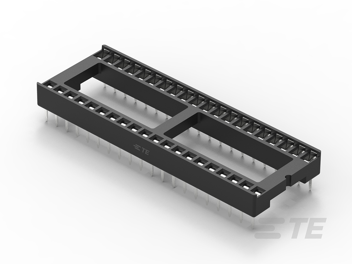 TE Connectivity 2.54mm Pitch Straight 40 Way, Through Hole Ladder IC Dip Socket, 1A