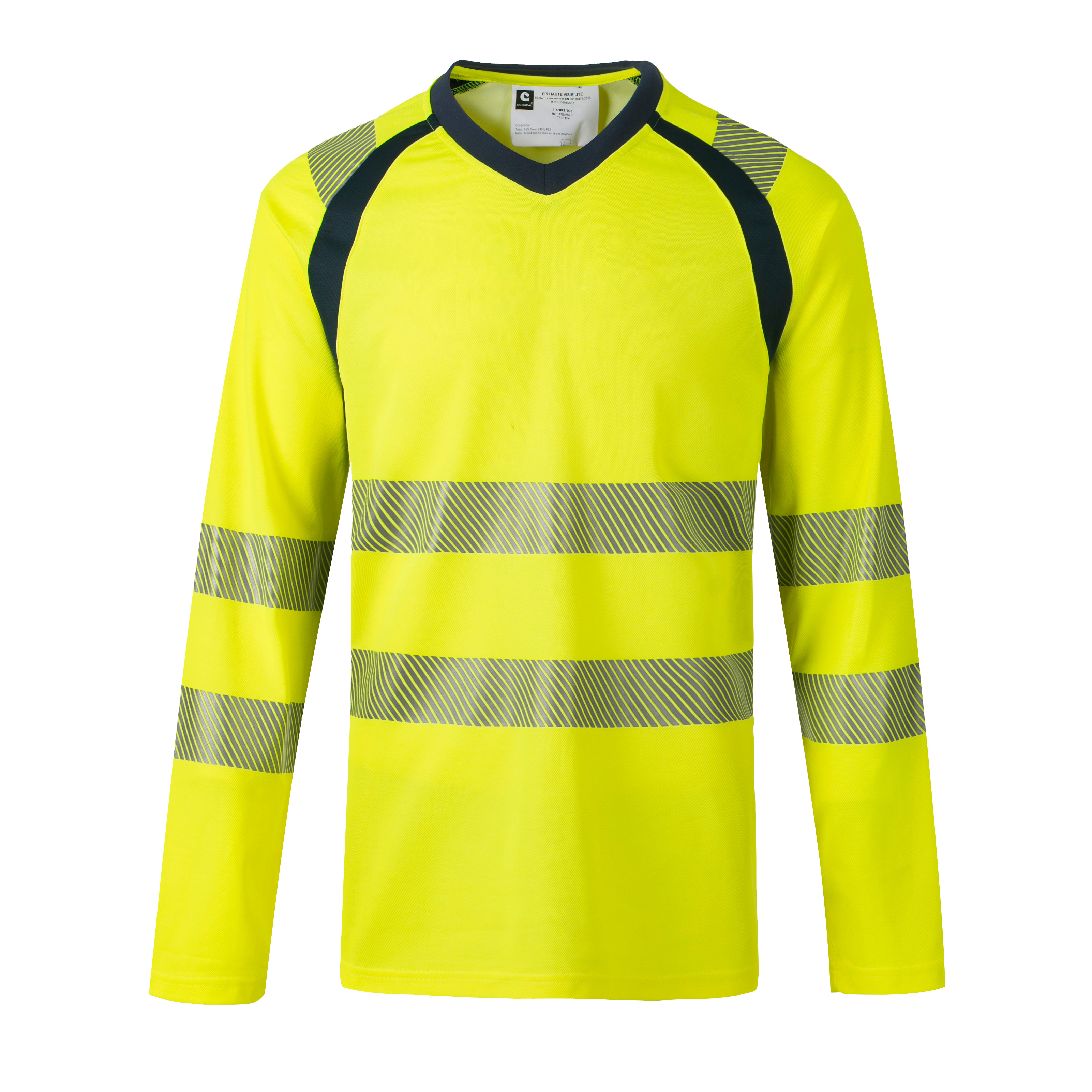 CODUPAL TO5 Yellow/Navy Unisex Hi Vis T-Shirt