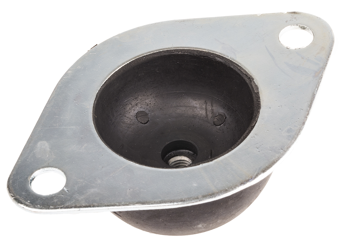 RS PRO M8 Anti Vibration Mount with 80kg Compression Load