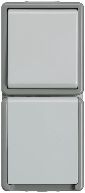 Siemens DELTA Grey 1 Gang Plug Socket, 16A, Type F - German Schuko, Outdoor Use