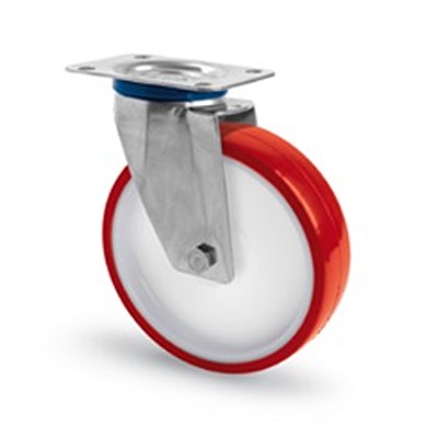 RS PRO Swivel Castor Wheel, 120kg Capacity, 100mm Wheel