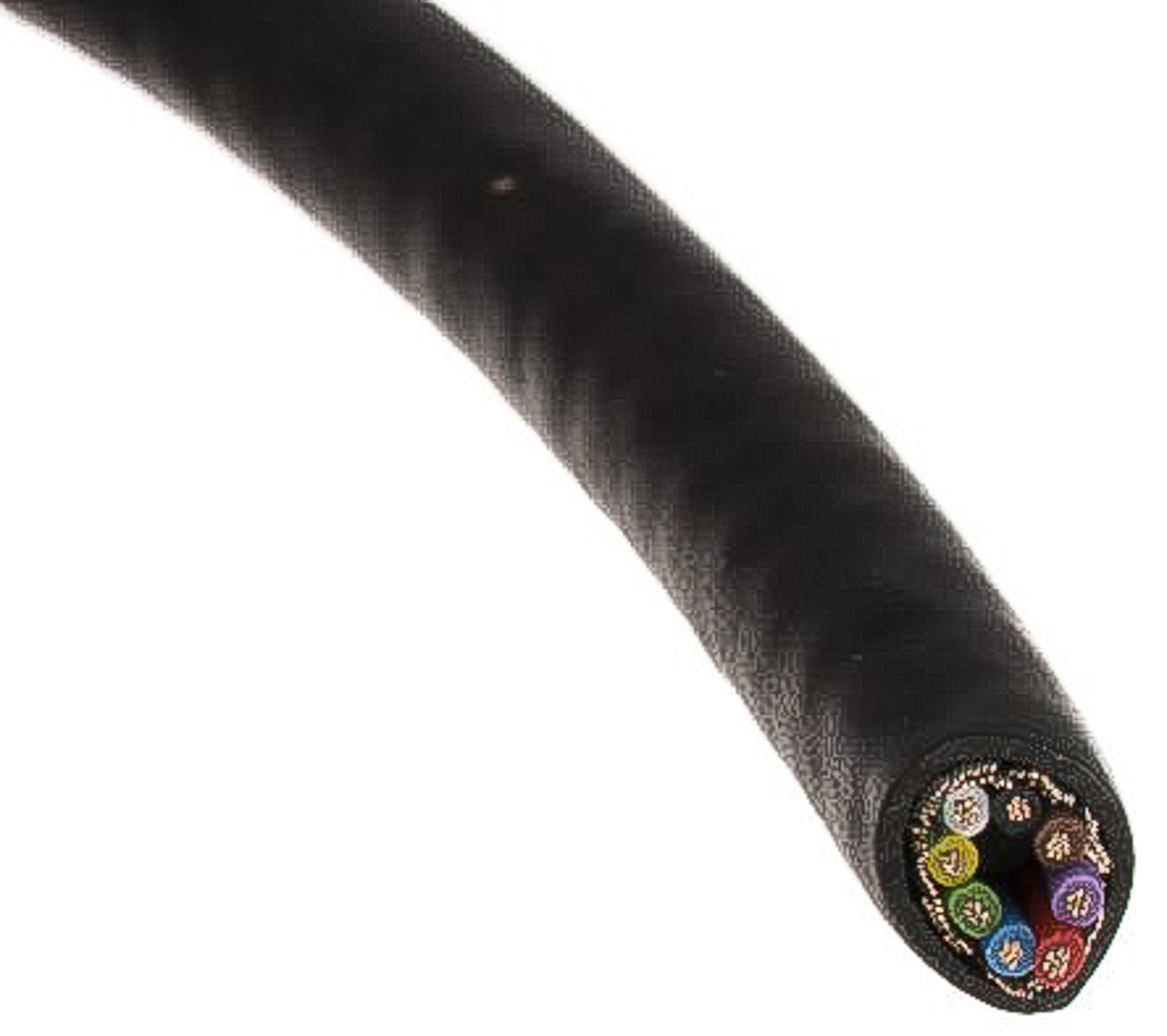 Alpha Wire Xtra-Guard 2 Performance Cable Control Cable, 8 Cores, 0.35 mm² 22 AWG, Screened, 30 m, Black Polyvinyl