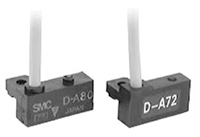 SMC Reed Pneumatic Cylinder & Actuator Switch, D-A7 Series, 24 V dc, 100 V ac, with LED indicator