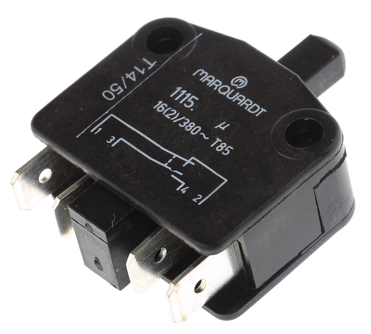 Marquardt Door Micro Switch, Plunger, SPDT 16 A @ 380 V ac IP40, -40 → +85°C