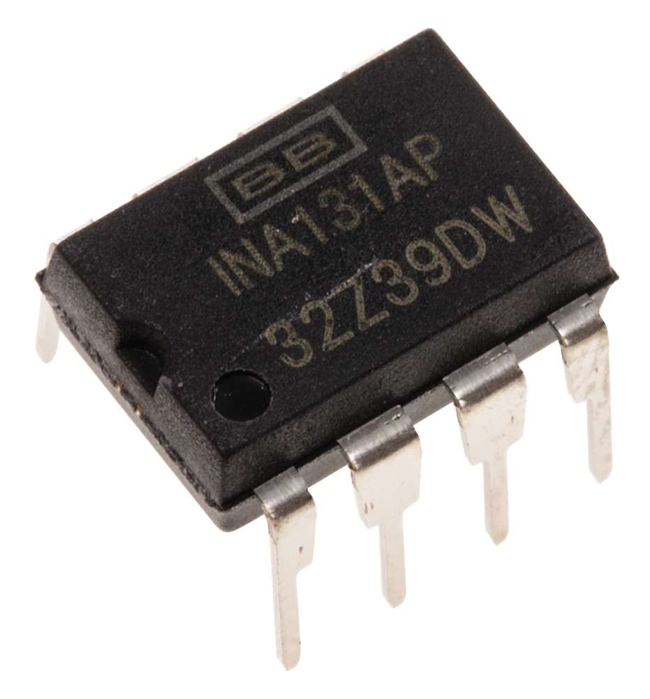 INA131AP Texas Instruments, Instrumentation Amplifier, 0.125mV Offset, 5 [arrow/] 28 V, 8-Pin PDIP
