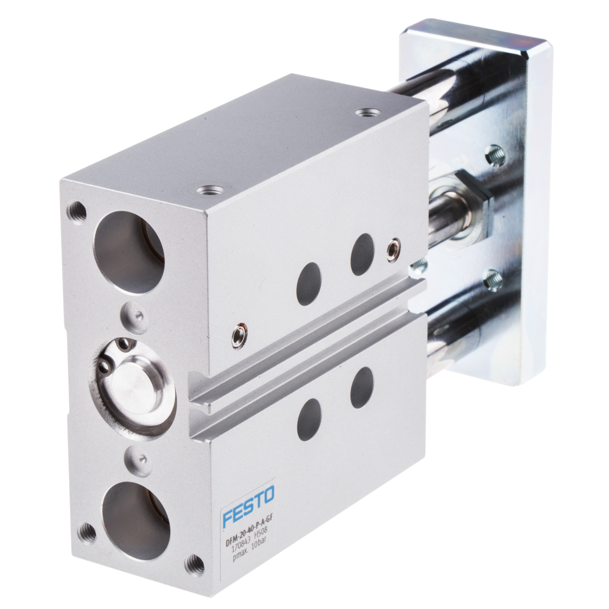 Festo Pneumatic Guided Cylinder - 170843, 20mm Bore, 40mm Stroke, DFM Series, Double Acting