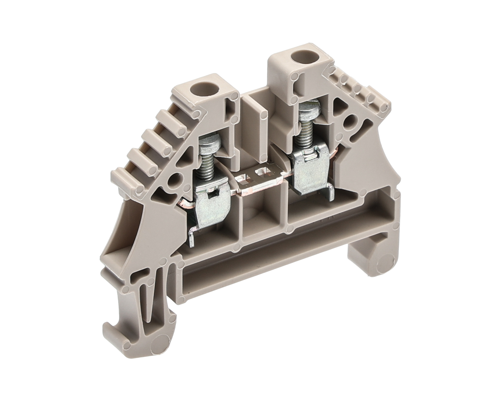 Weidmuller 1040800000 W Series Dark Beige, 4mm², Single-Level, Screw Termination