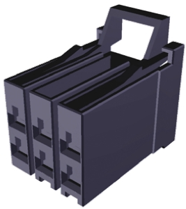 TE Connectivity, Dynamic 3000 Female Connector Housing, 5.08mm Pitch, 6 Way, 2 Row