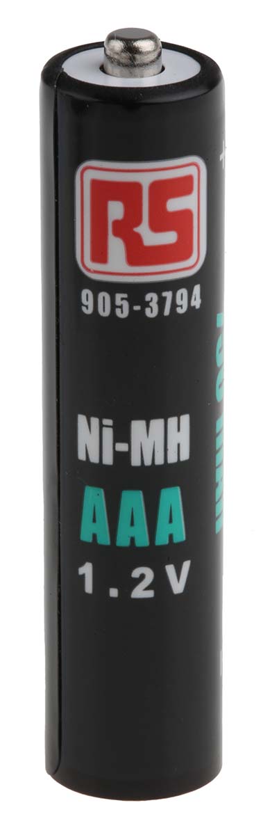 RS PRO NiMH Rechargeable AAA Battery, 750mAh, 1.2V