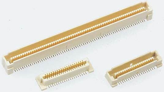 TE Connectivity Free Height Series Straight Surface Mount PCB Socket, 120-Contact, 2-Row, 0.8mm Pitch, Solder