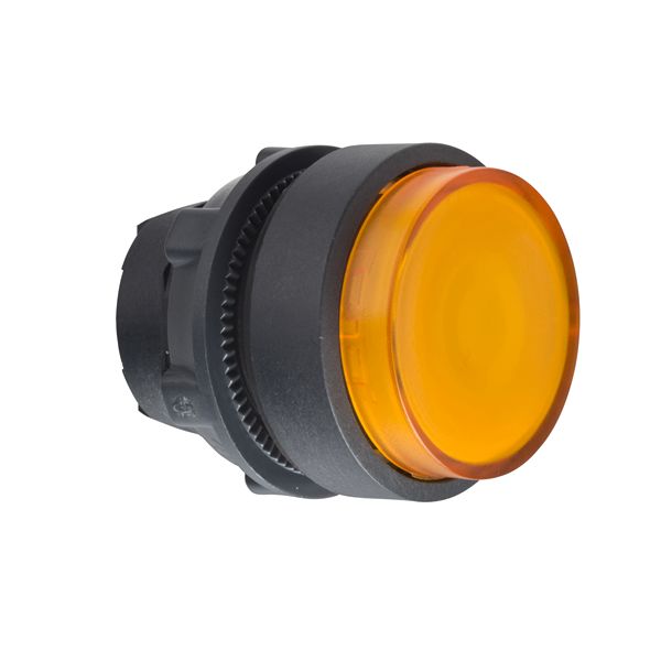 Schneider Electric Harmony Series Orange Illuminated Spring Return Push Button, 22mm Cutout, IP66, IP69, IP69K