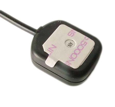 Siretta ALPHA19/3M/SMAM/S/S/17 Square GPS Antenna with SMA Connector, GPS