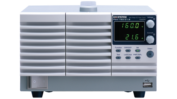 GW Instek PSW Series Series Bench Power Supply, 160V, 21.6A, 1-Output, 1.08kW