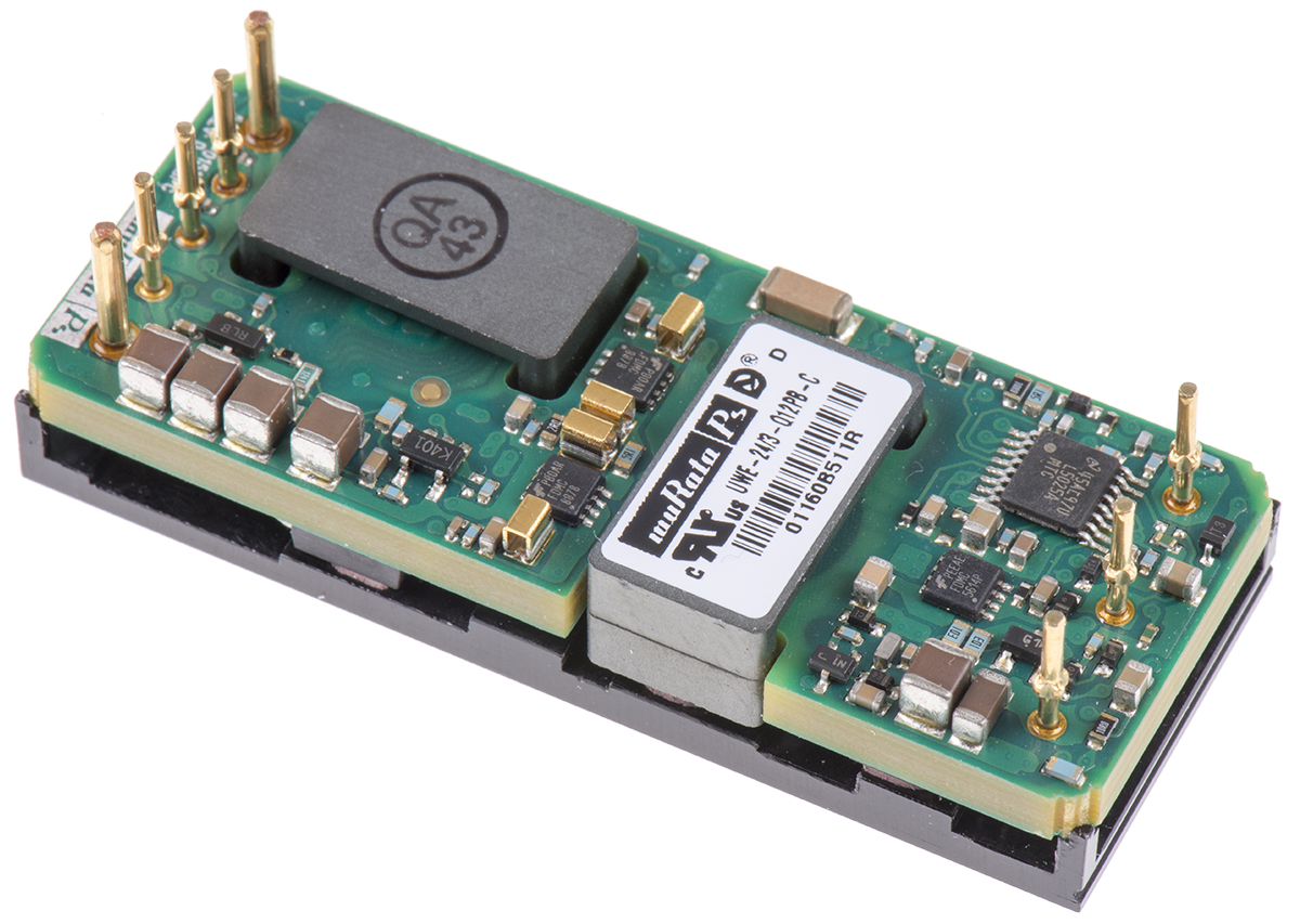 Murata Power Solutions UWE DC-DC Converter, 24V dc/ 3A Output, 9 → 36 V dc Input, 72W, Through Hole, +85°C Max