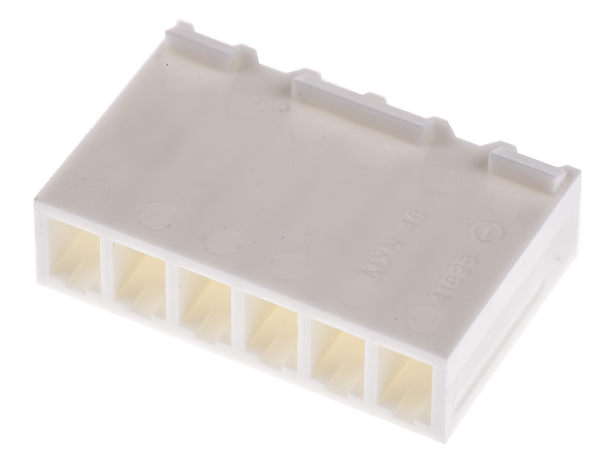 Molex, KK 396 Female Connector Housing, 3.96mm Pitch, 6 Way, 1 Row