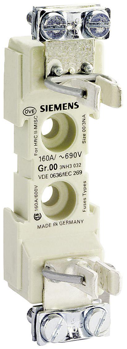 Siemens 160A Fuse Holder for NH00 Fuse, 1P, 690V