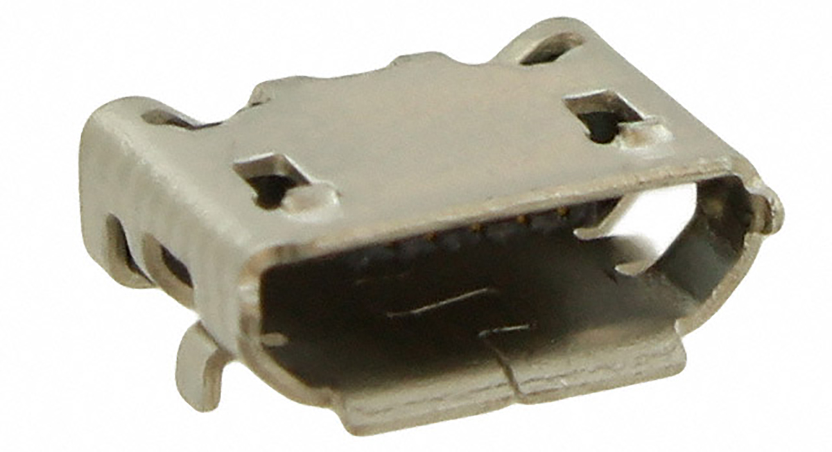 Amphenol ICC Right Angle, SMT, Socket Type B USB Connector