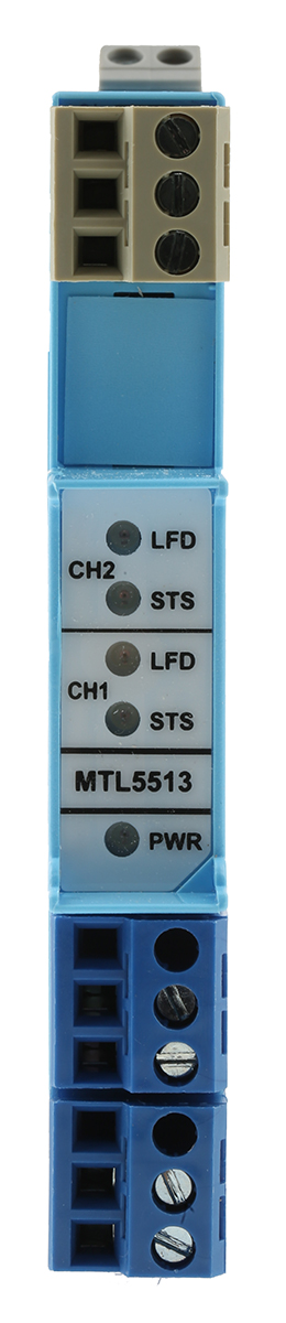 Eaton 2 Channel Zener Barrier, Solenoid Driver, NAMUR Sensor, Switch Input, ATEX
