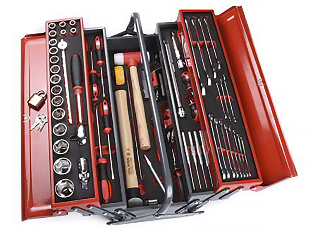 RS PRO 82 Piece Mechanical Tool Kit with Box