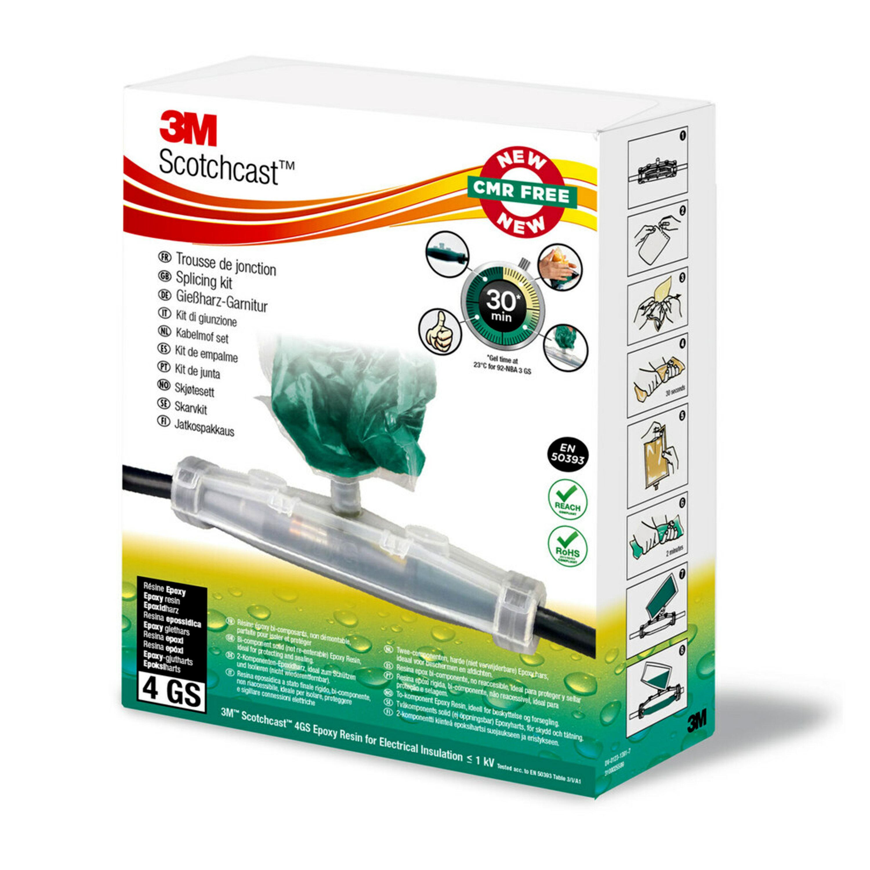 3M Scotchcast Resin Filled Cable Joint Kit, Straight Joint Type , 70 → 120mm²