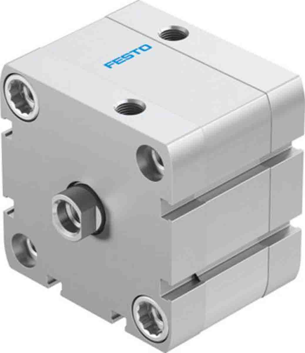 Festo Pneumatic Compact Cylinder - 536342 63 mm Bore, 10 mm ADN Series, Double Acting Acting