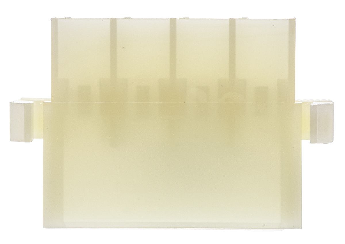 TE Connectivity, AMP FASTIN-FASTON 8 Way Nylon 66 Crimp Terminal Housing, 6.35mm Tab Size, Natural