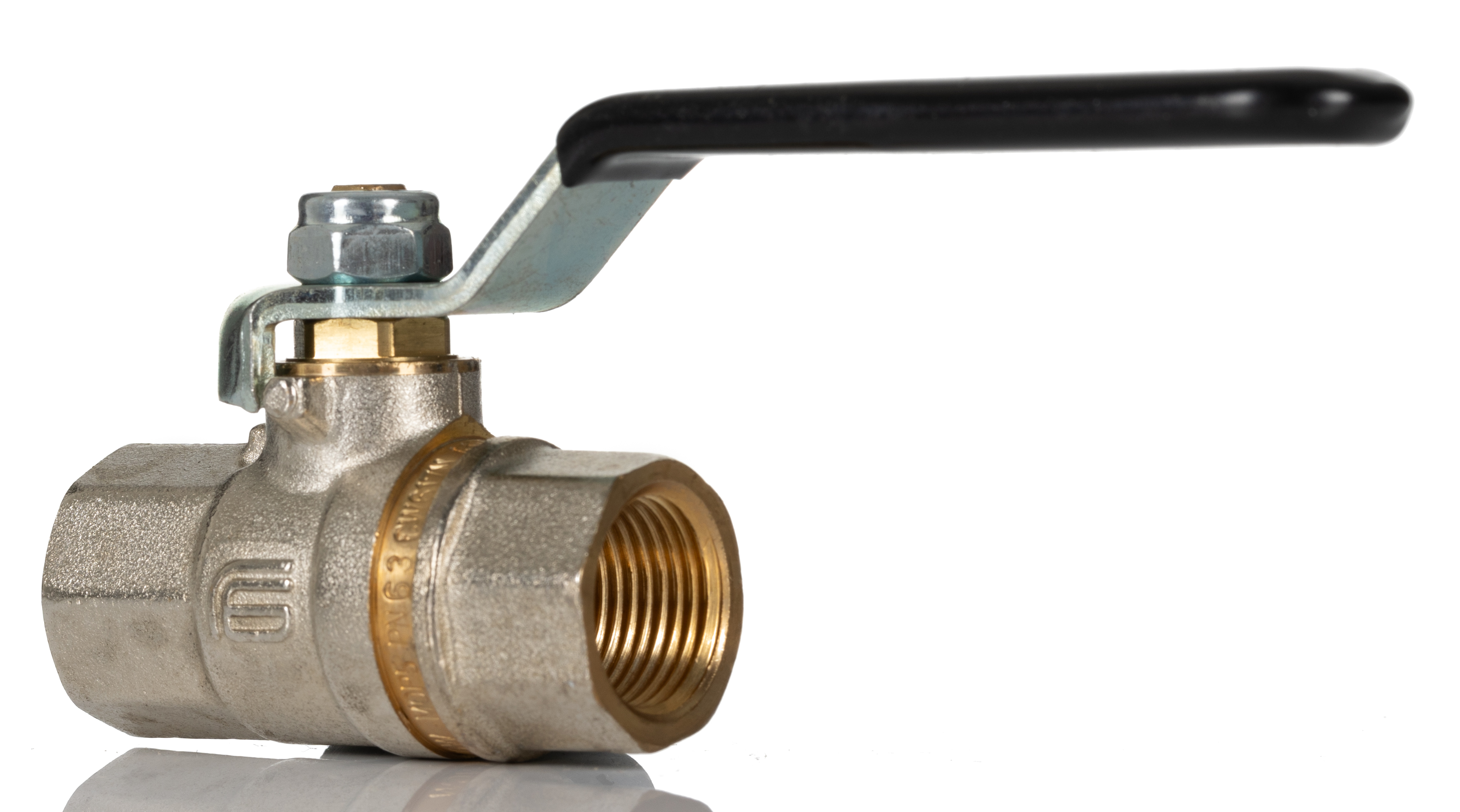 Norgren Nickel Plated Brass Ball Valve, Process Ball Valve, Threaded, ISO 3/8in, 8mm, -0.4 → 40bar Operating
