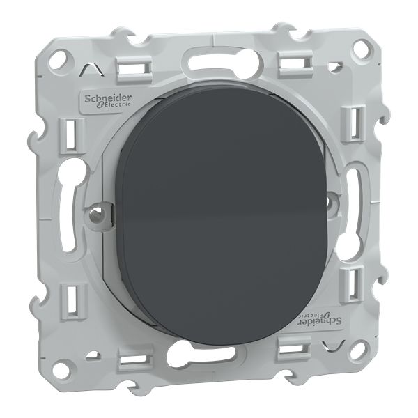 Schneider Electric Anthracite Rocker Switch Grid Module 10A, Ovalis Series