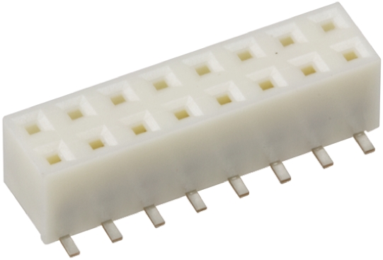 Hirose A3 Series Straight Surface Mount PCB Socket, 16-Contact, 2-Row, 2mm Pitch, Solder Termination