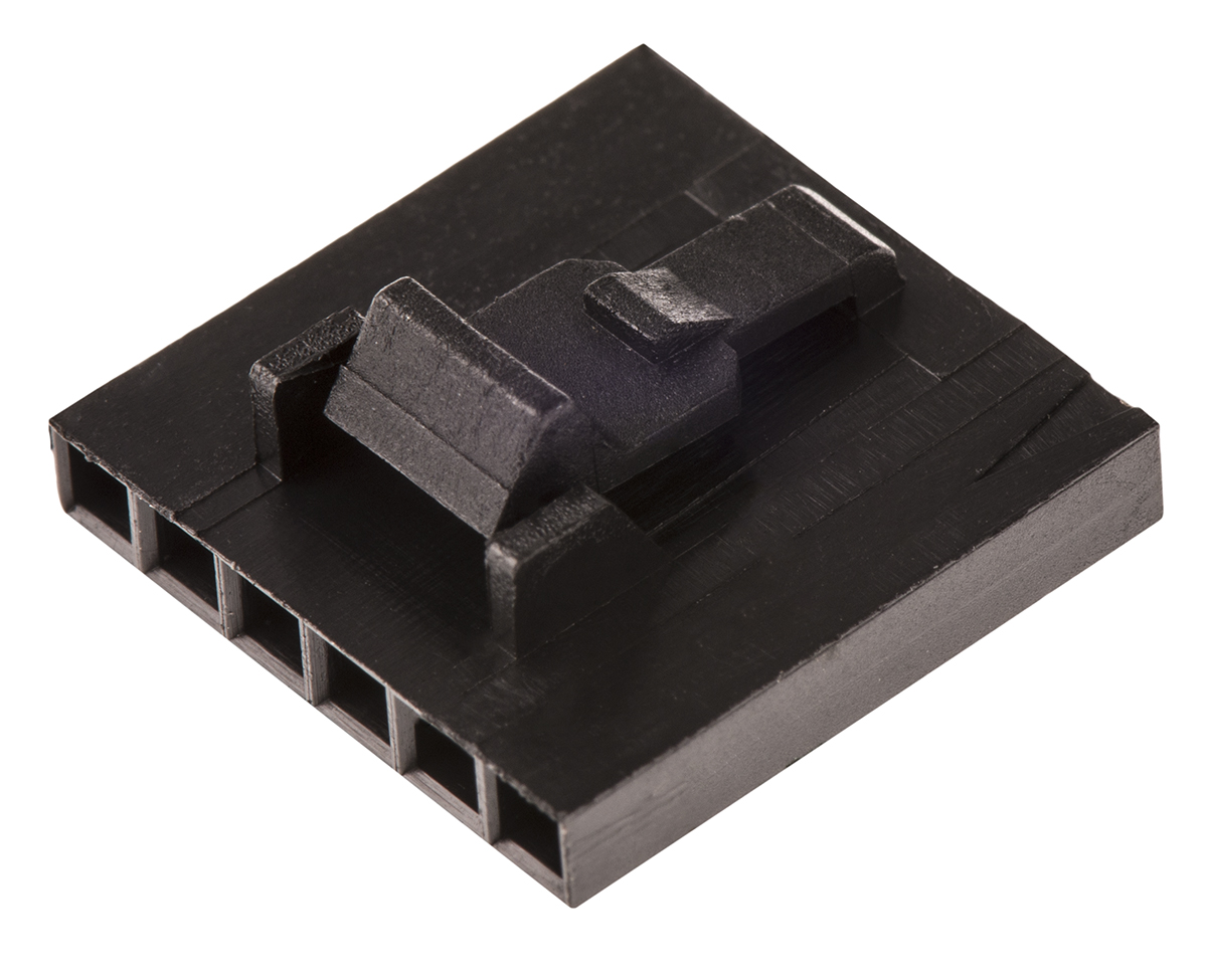 TE Connectivity, AMPMODU MTE Female Connector Housing, 2.54mm Pitch, 6 Way, 1 Row