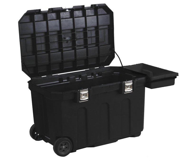 Stanley 2 Drawer Plastic Wheeled Contractor Chest