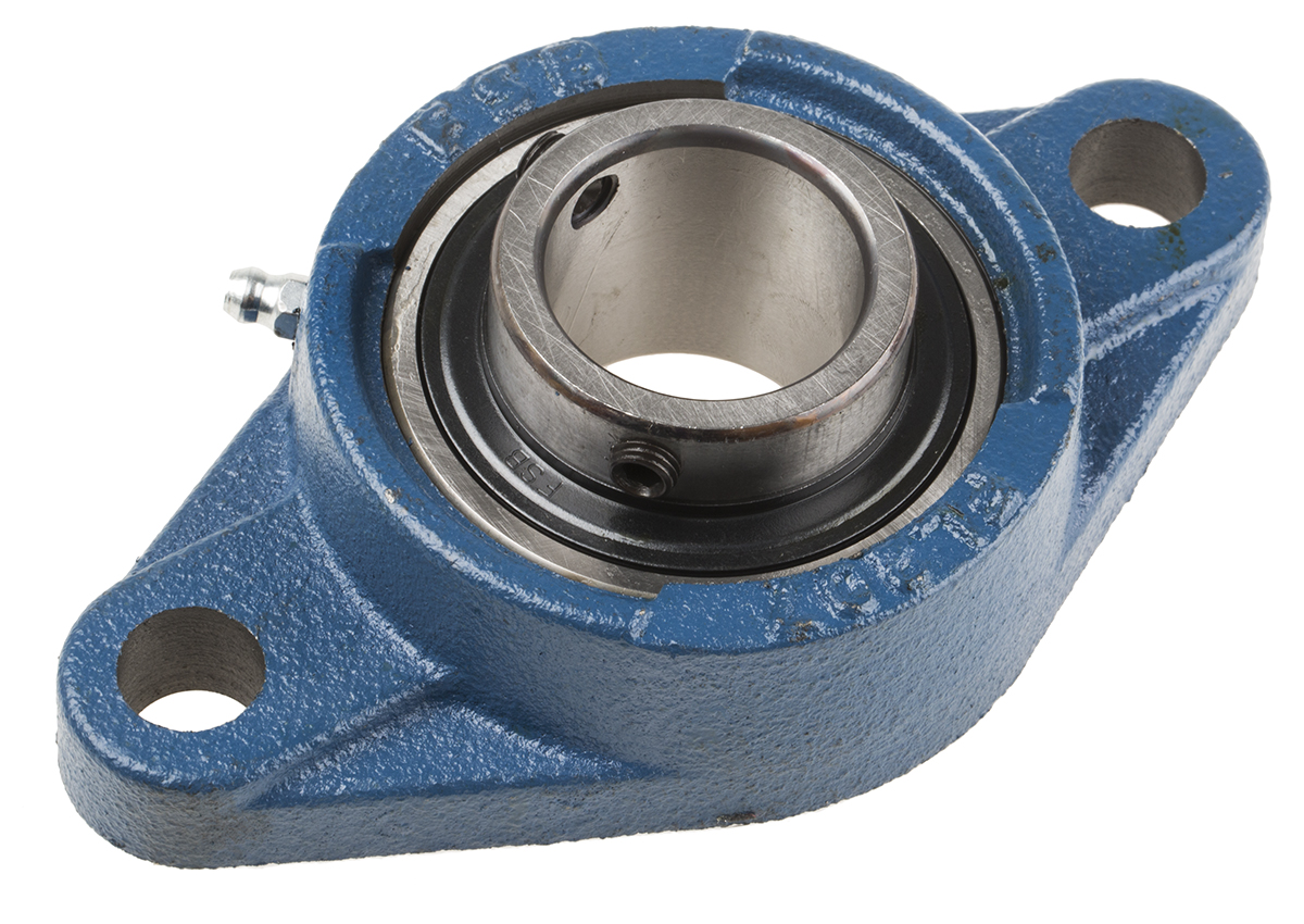 2 Hole Flange Bearing Unit 35mm ID