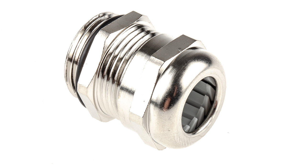 HARTING Han CGM-M Series Metallic Metal Cable Gland, M20 Thread, 5mm min., 12mm max., IP68