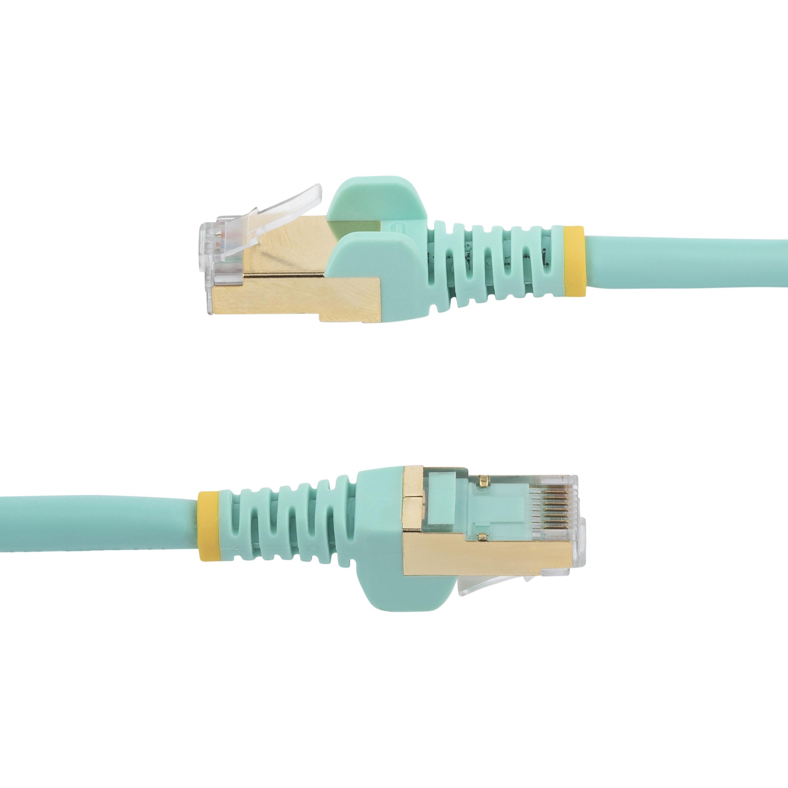 StarTech.com, 1.5m Cat6a, Light Blue RJ45 to Male RJ45 Male, STP Shielded, Terminated