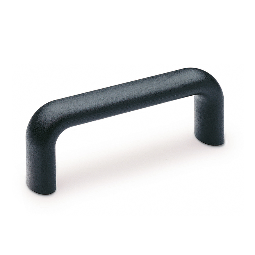 Elesa Matt Black Polypropylene Handle 49 mm Height, 25mm Width, 134mm Length
