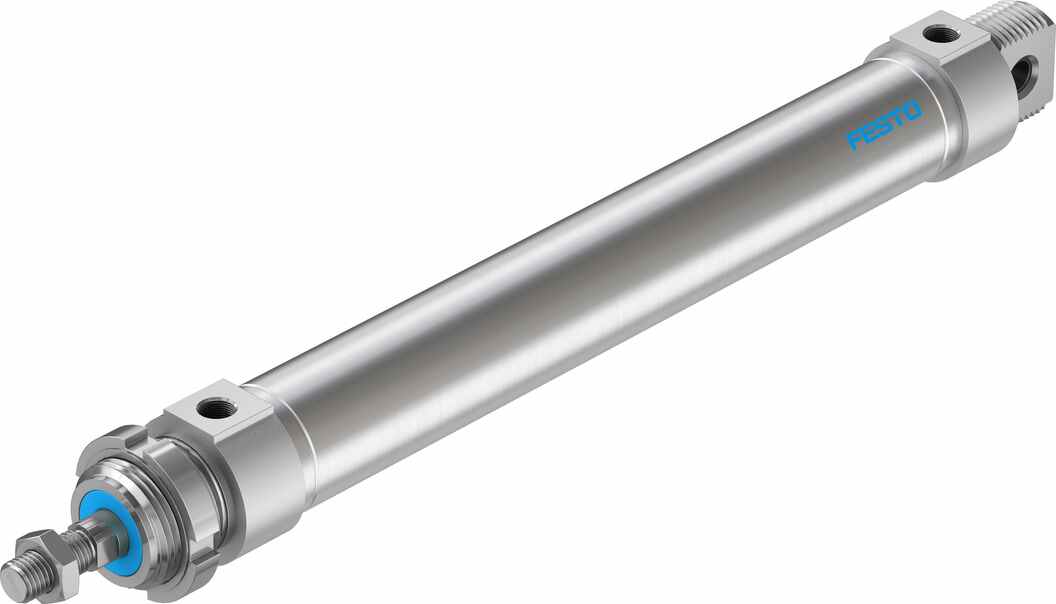 Festo 200 mm Pneumatic Roundline Cylinder - 196027 DSNU Series, Double Acting Acting