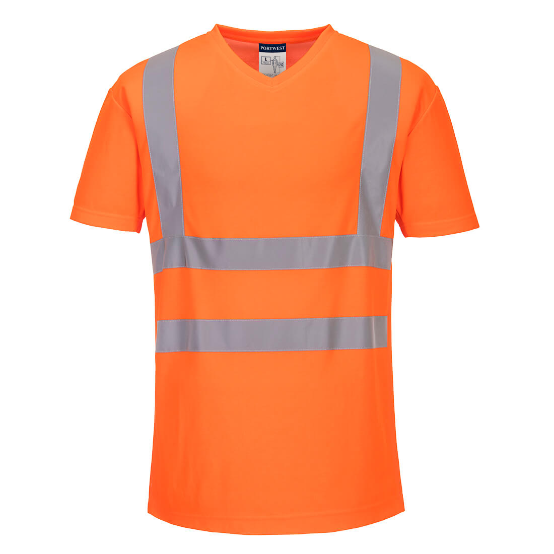 Portwest S179 Orange Unisex Hi Vis T-Shirt, XXL